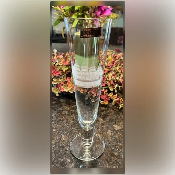 Toscany-Vintage-Set of Four Hand Blown Clipper Ships Pilsner Glasses-Romania - Picture 2 of 6